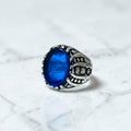 Chevalière ac06 blue stone
