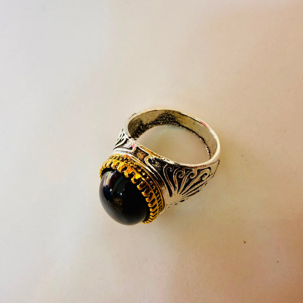 Chevalière zircon inox